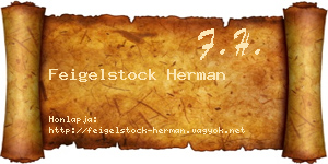 Feigelstock Herman névjegykártya